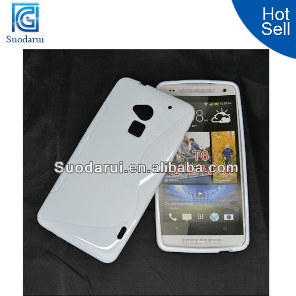 Wholesale phone case S Line Wave TPU Gel Soft Case Cover for HTC One Max T6