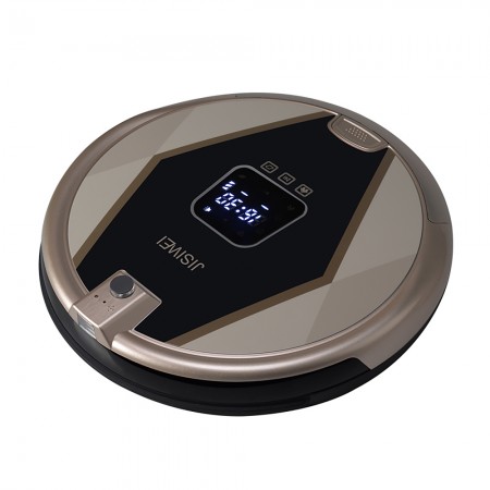 JISIWEI S+ Smart Vaccum Cleaning Robot with HD Detective Surveillance Camera and Unique Wifi App Remote Control -Gold