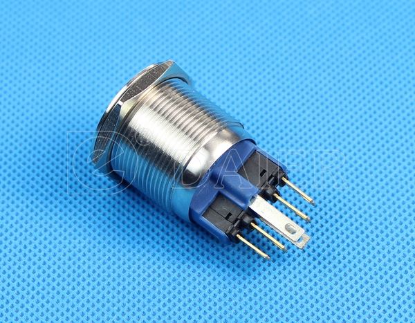 NO NC 22mm Stainless Steel Metal Push Button Switch