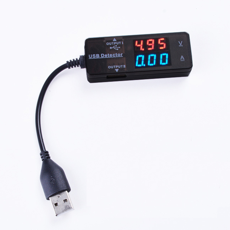 Dual USB Voltage Current Meter Charger LED Digital  Charger Doctor Tester Power Detector HR Voltmeter Ammeter Power Detector