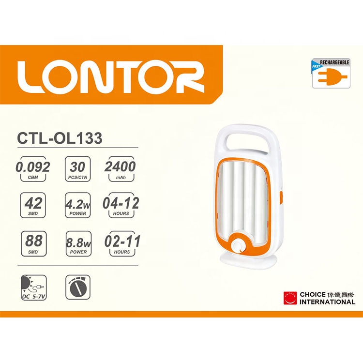 LONTOR Rechargeable  camping  lantern   CTL-OL133