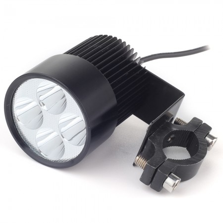 12W White 4LED Spotlight Light Bulb Lamp for Motorcycle DC10-30V 1000LM 6500K