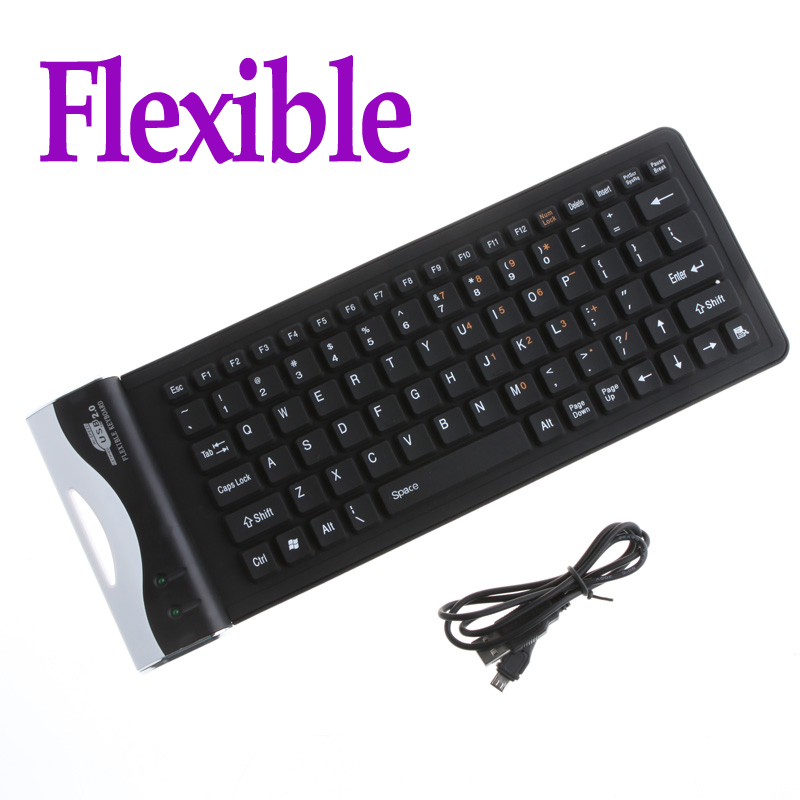 79K Waterproof Silicone Flexible Mini Keyboard For PC Laptop Accessories Free Shipping