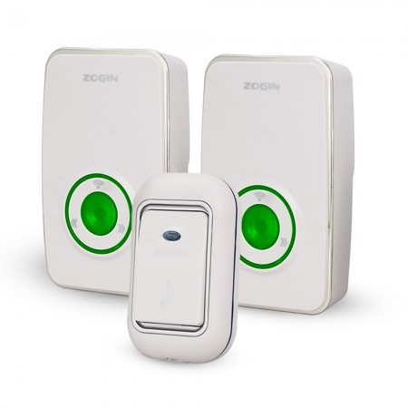 ZOGIN villa home waterproof electronic digital wireless remote doorbell doorbell night light one for two (US regulations) B1-090