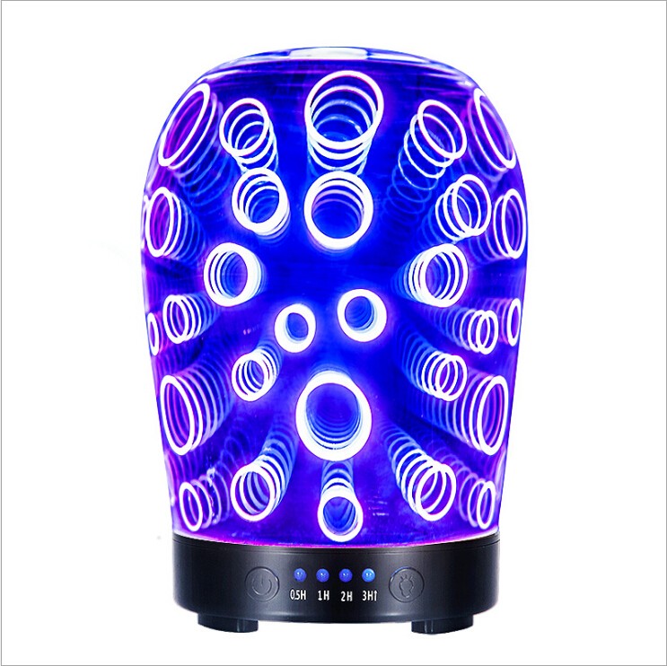 Snowflake & Christmas deer cartoon 3D Glass Effect Aroma Diffuser for Essential Oils