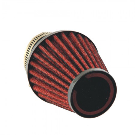 Universal Mushroom Head Style Motorcycle Air Filter - Red (42mm)