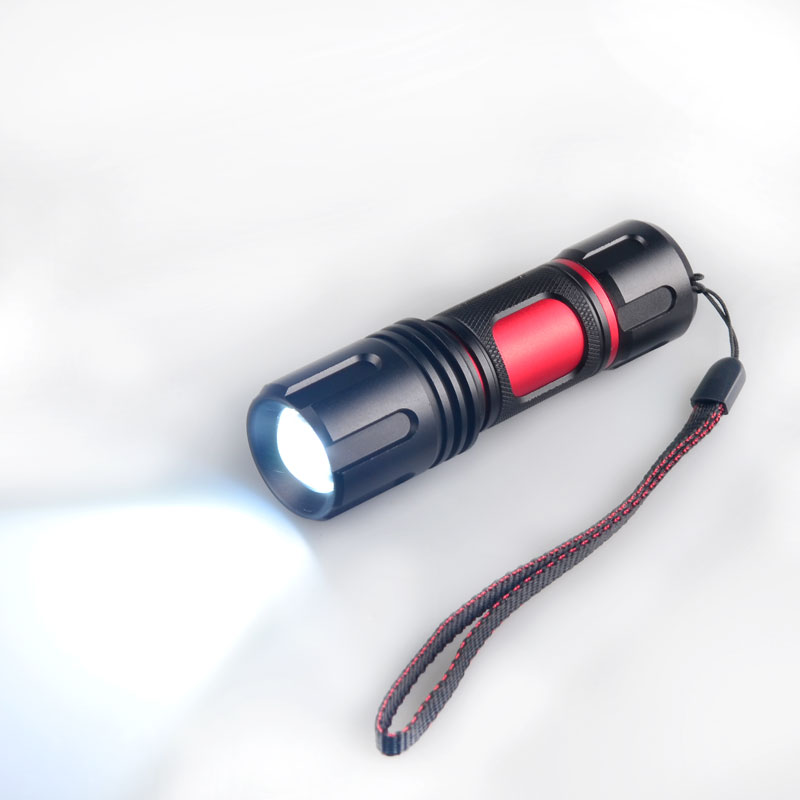 High Power 5 Modes Flash Light Zoom 10W L2 Led Torch Rechargeable Flashlight Tactical