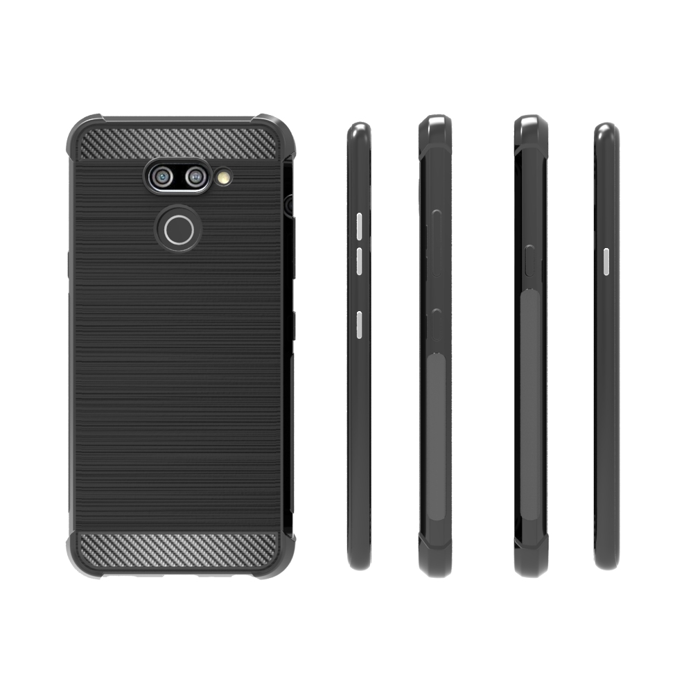 newstyle Carbon Fiber Cover soft Tpu Brushed case For LG K50