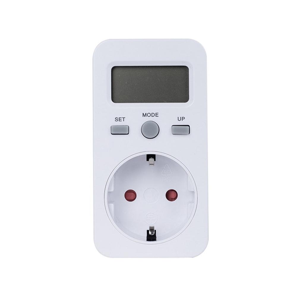 Household Power Meter Measuring Outlet Plug in Socket Usage Monitor US/UK/EU/AU Plug Electric Power Meter with LCD Screen