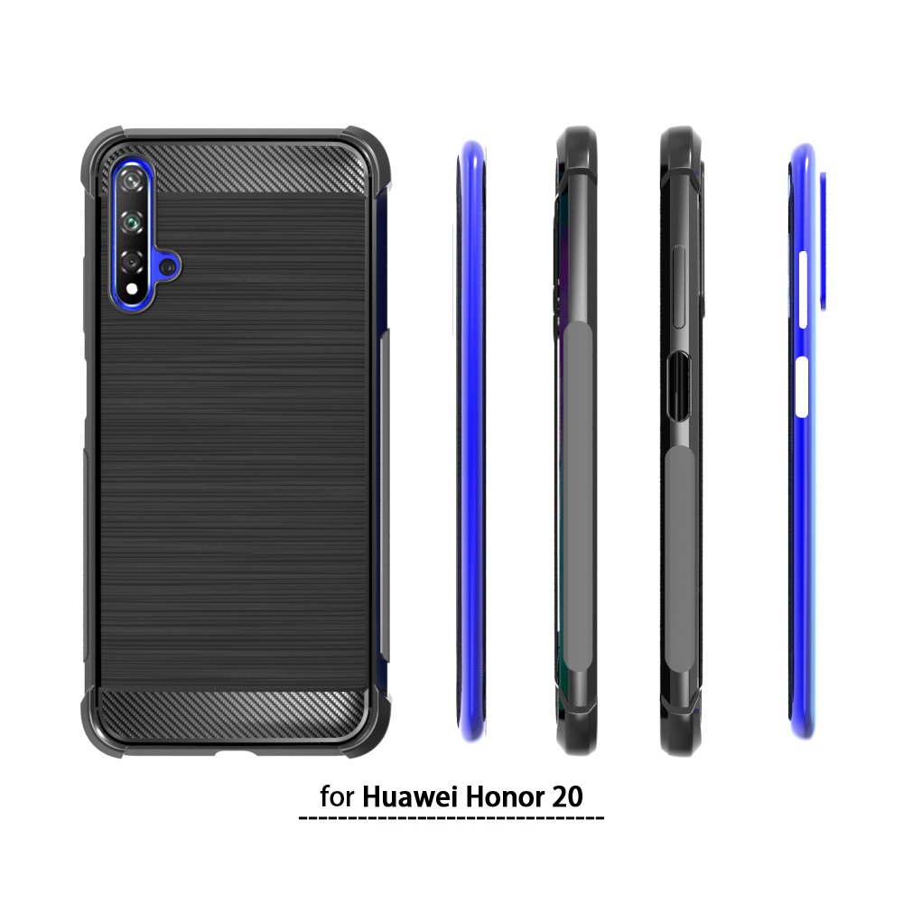 Carbon Fiber Soft Tpu case For Huawei honor 20