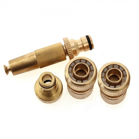 Metal Hose Connector Water Pipe Spray Nozzle Quick Fitting Barbed Tap