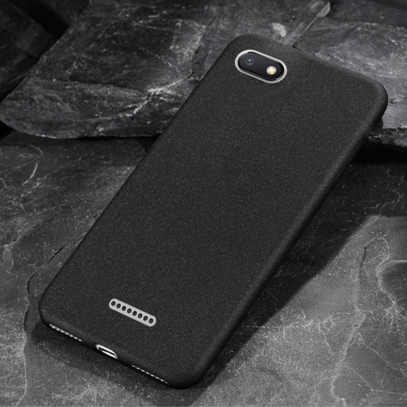 PC Hard sandstone case for Xiaomi Redmi 6A back cover