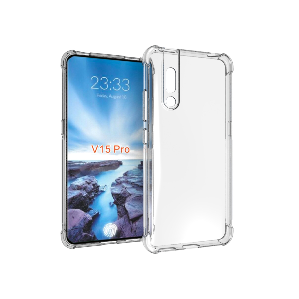 Soft Cell phone case For Vivo V15 Pro Transparent Shockproof Tpu cover