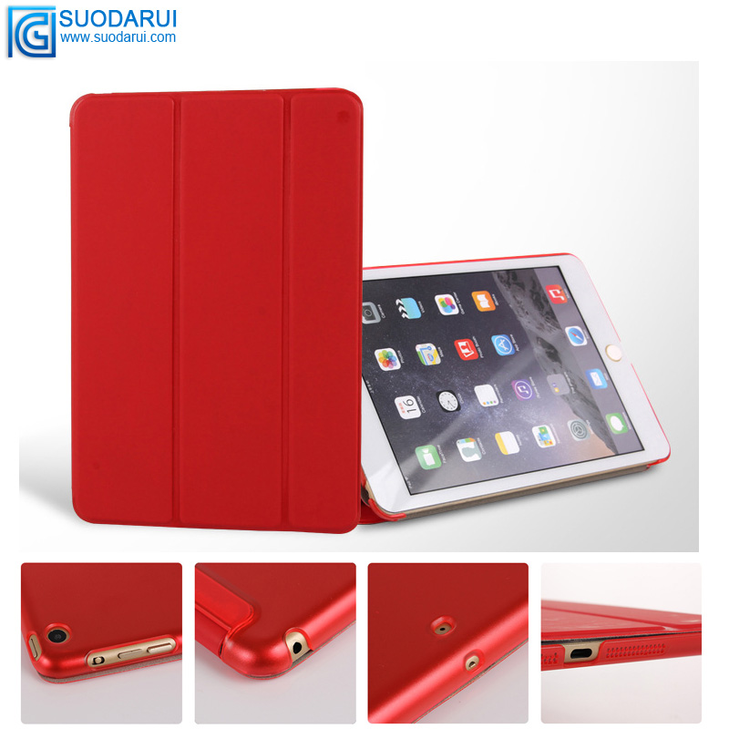 Navy blue Smart sleep case for apple ipad pro 10.5 flip stand leather case with Back cover