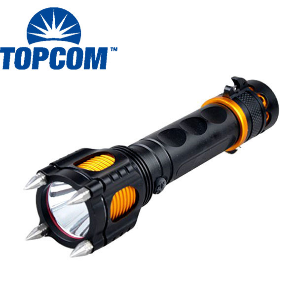 Safety Self Defense LED Flashlight Attack Head Torch High Power Tactical Police Led Flashlight with Personal Audible Alarm