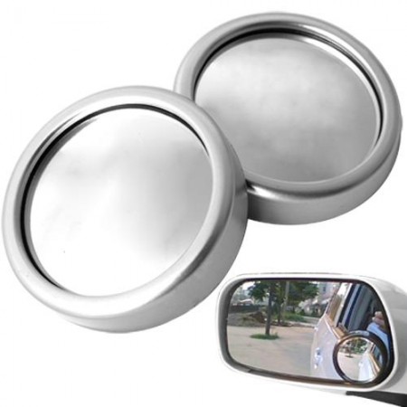 2 Car Vehicle Blind Spot Wide Angle View Round Mirror