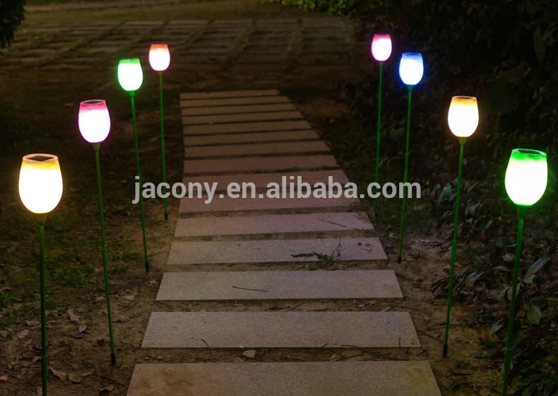 Solar tulip stick pathway light (JL-8627)