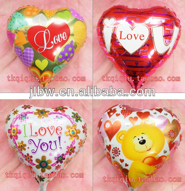 18 inch Heart Shape I LOVE YOU Party Helium Aluminium Foil Balloon