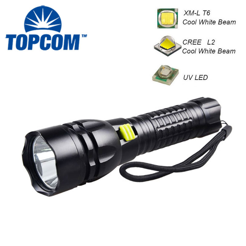 Rechargeable Wide Angle Scuba Diving Torch Waterproof 1200 Lumen Led Diving Flashlight