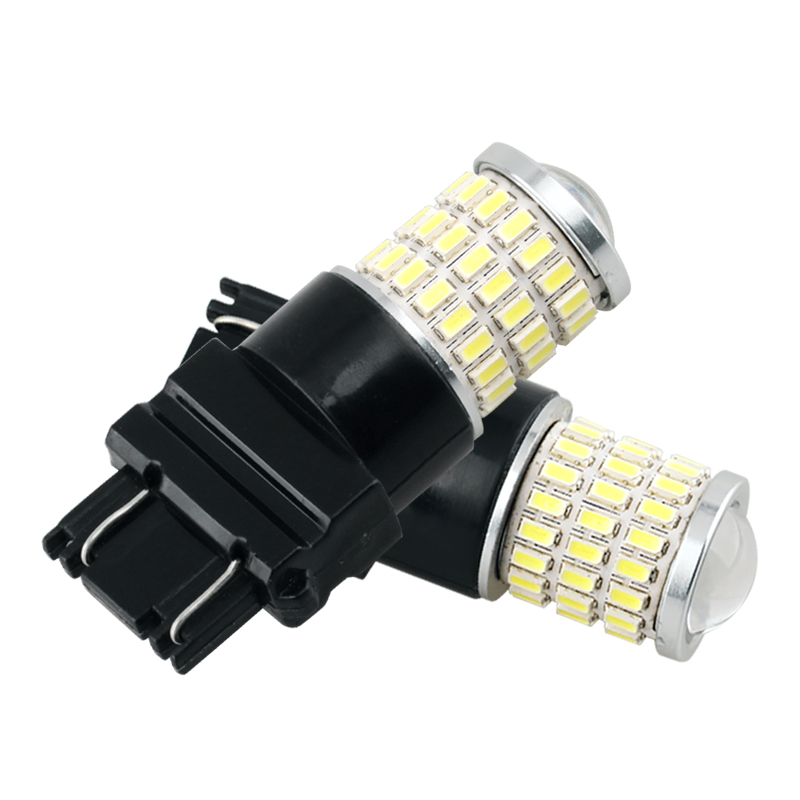 Wholesales Super Bright T25 3157 54smd 3014 3smd 3030 Led Car Bulb 12-24v  Brake Tail Lamp Back Up Reverse Lights Xenon White