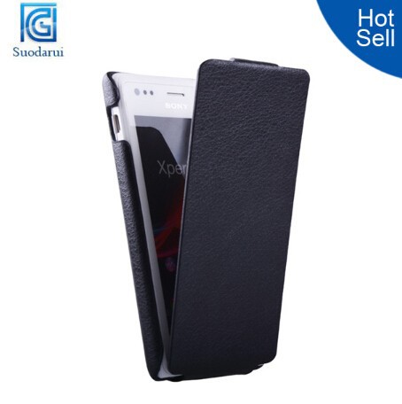 Cell Phone Case Wholesale For Sony Xperia M Supper Flip Slim Leather Case Cover