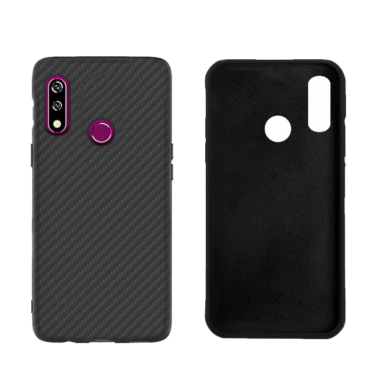 Matte Finish Carbon Fiber Textured Light Thin Shock Absorbing Bumper Skin hard case for LG W10