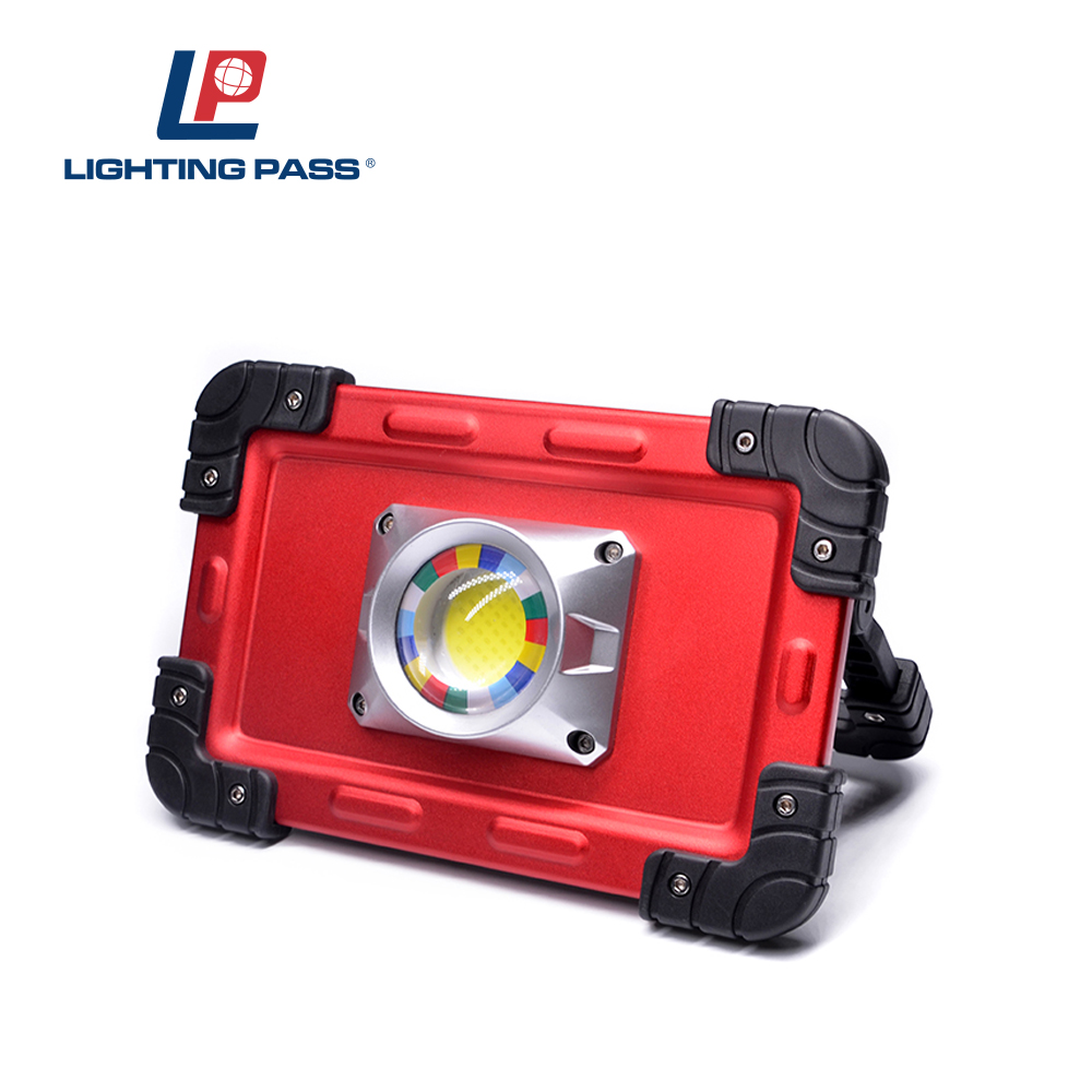 1100lumen Outport Inport outdoor Rechargeable Led flood light 30W COB