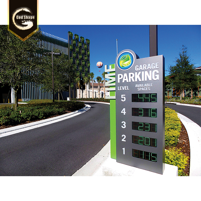 Factory High Quality Waterproof Free Standing School Real Estate Parking Lot Signage Pylon Sign