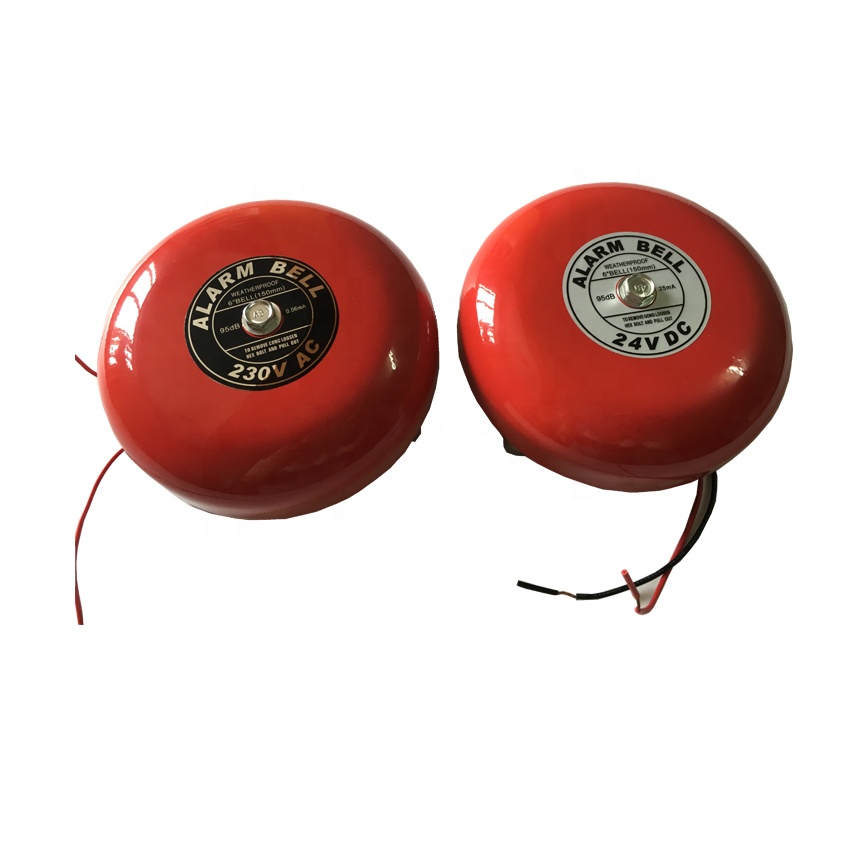 6 24v Fire alarm indoor & outdoor electric school bell