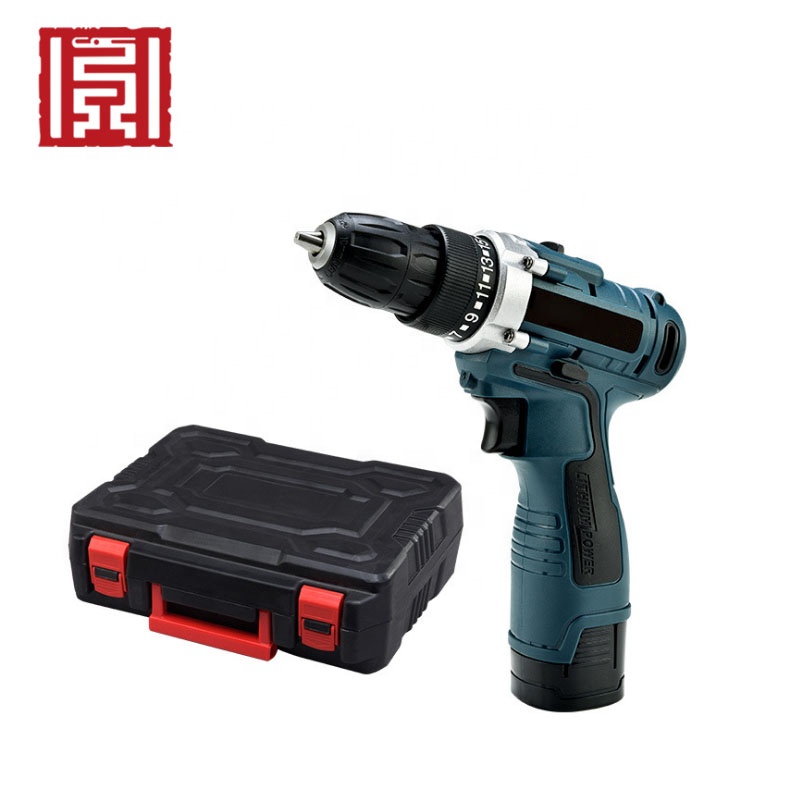 Portable 12/16.8/21V 10mm rechargeable motorized hand electric ground screw driver drill