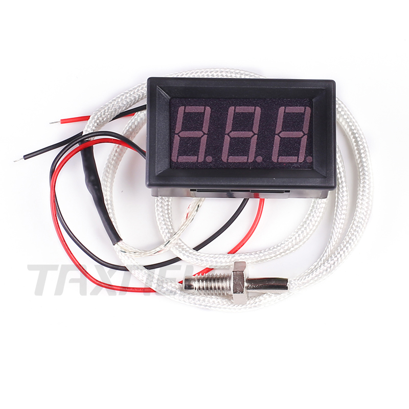 0~800C   K-type M6 Screw Thermocouple 12V Temperature Meter Car Monitor Meter Thermograph