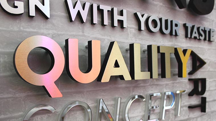 Premium Quality OEM Custom Stainless Steel Letters Sign