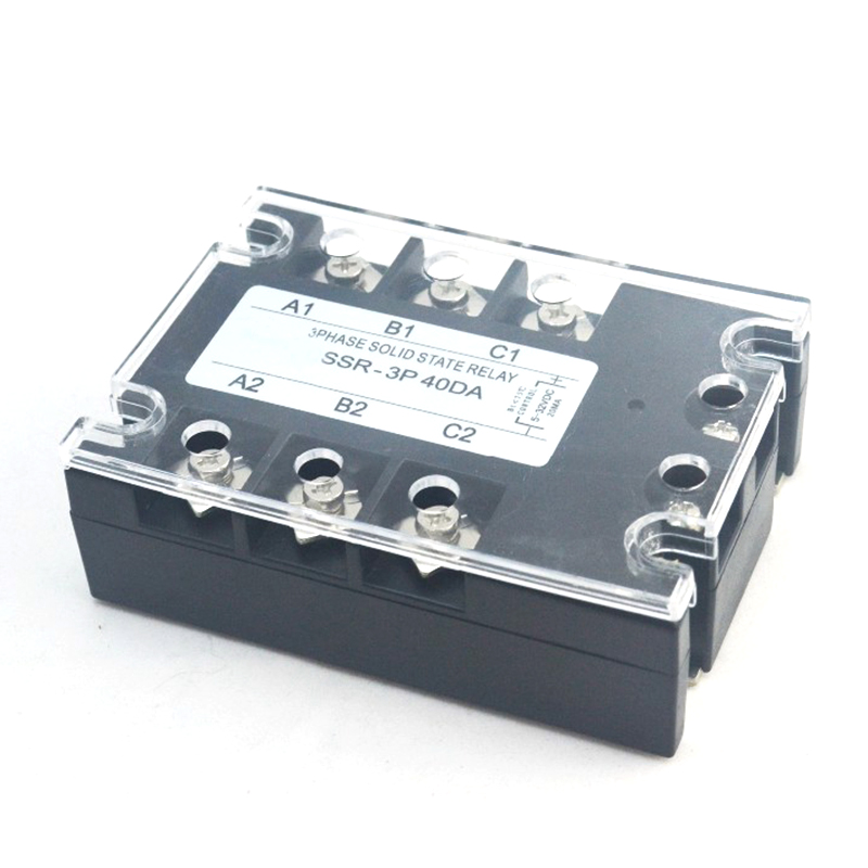 Solid state relay SSR40DA DC control AC 3 phase  24-480VAC 3P SSR