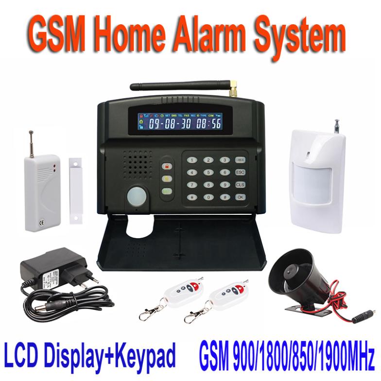 Free shipping Wireless GSM Home Intelligent Alarm System LCD Display + Keypad with Tamper Switch wholesale