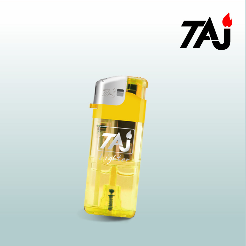 Short Size Transparent Electronic Gas Lighter with ISO9994 Certificate