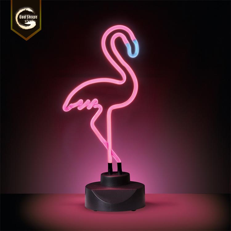 Real glass neon Flamingo light sign custom bedroom Christmas Party Decorative Sign