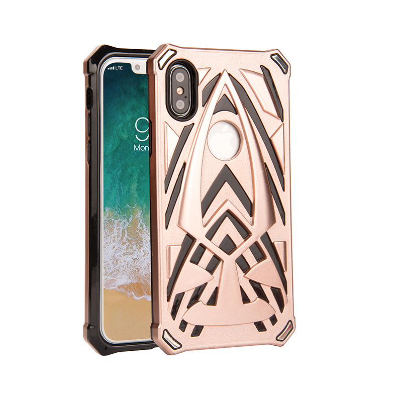 shockproof armor 360 cover TPU+PC phone case for iPhone X