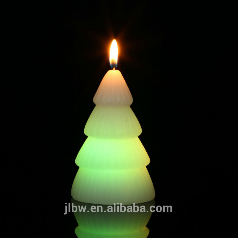 Christmas tree candles, holiday party colorless smoke-free non-toxic flashing candles,wax led candle