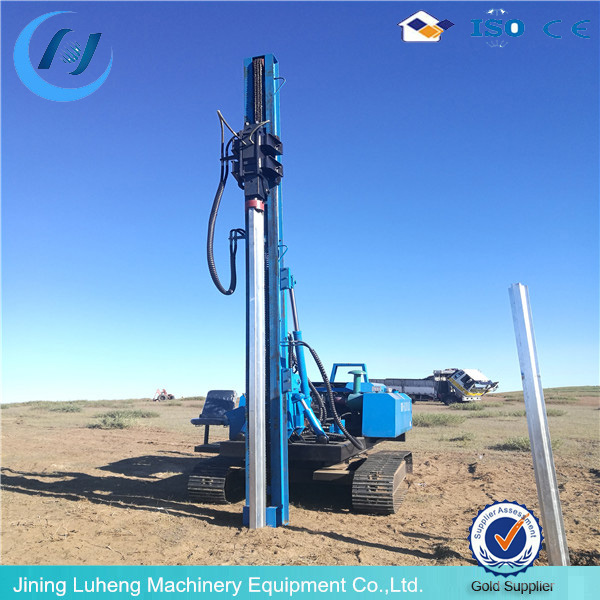 Traffic barrier mini pilling machine guardrail pile driver