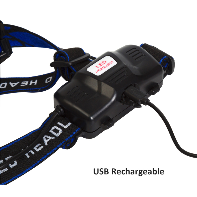 2019 Wholesale Aluminum high power 600lumens zoomable Hunting USB rechargeable LED headlamp