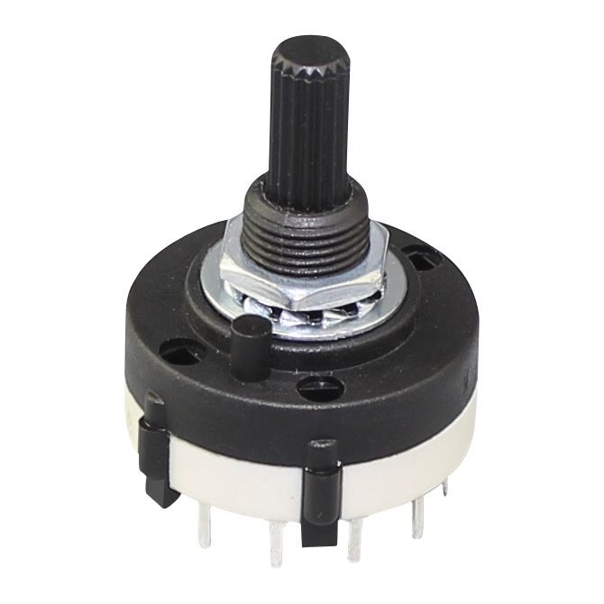 0.3A 125VAC 3 Pole Miniature Rotary Switch