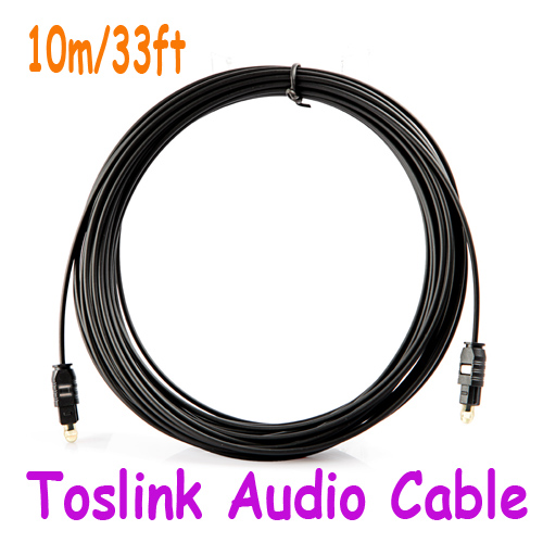 33FT(10M) Digital Optical Optic Fiber Toslink Audio Cable OD2.2mm AV Cable Wholesale