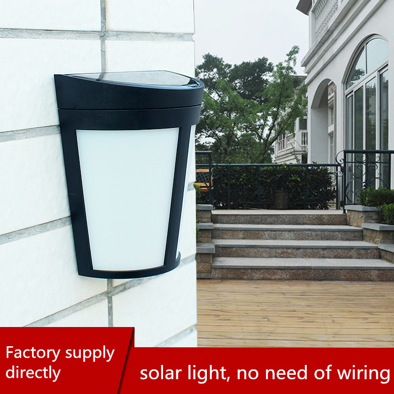 Factory Supply Outdoor Solar Waterproof LED Wall Light