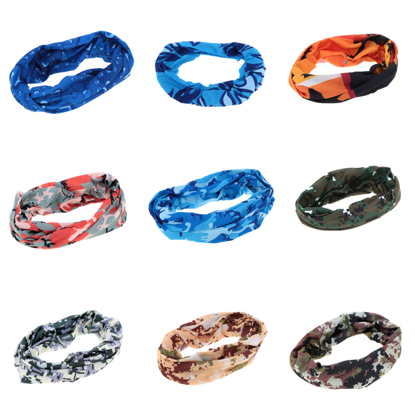 Multifunctional Scarf Face Mask Outdoor Head Scarf Male Female Headband Sports Veil Riding Cycling Cap Head Scarf