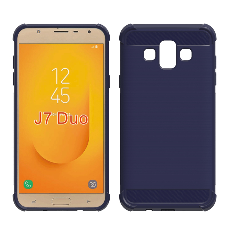 Carbon Fiber Soft Tpu case for Samsung Galaxy J7 DUO