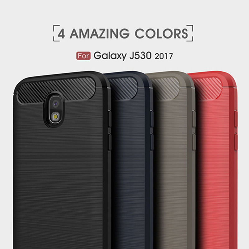 2017 New Arrival Carbon Fiber Tpu case for Samsung Galaxy J5 2017 J530 soft cover