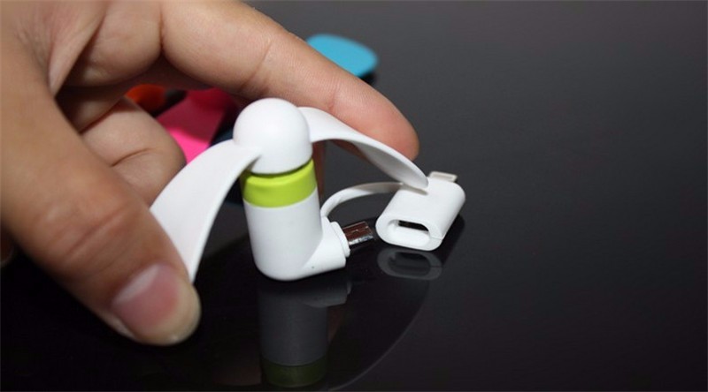 For Iphone Mini Fan for smart phones for IOS port Micro Mobile phone Portable usb Mini Fan