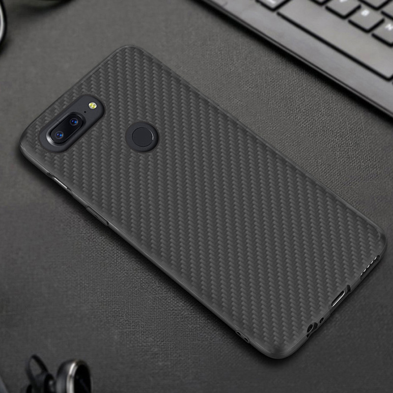 Premium Carbon Fiber  Case Full Sides Protective Shell Back shockproof Cover Design For Oneplus 5T