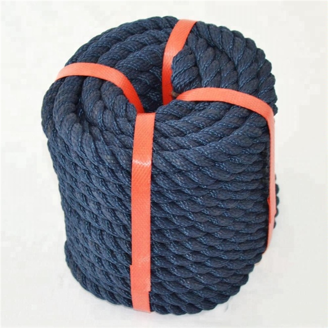 Factory supply 3 Strand Polyester PP nylon Rope for boat mooring anchor