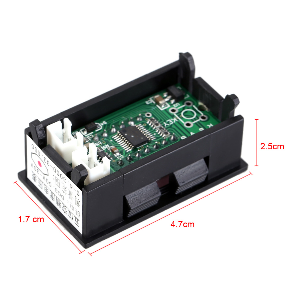 High Accuracy Practical Voltage Diagnostic-tool 0-4.3000-33.000V LED Digital Voltmeter 5-Digit 4 Lines Voltage Meter Tester